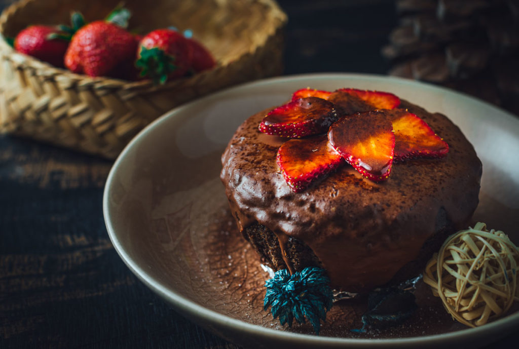 Gluten-free Chocolate and Ginger Christmas cake recipe