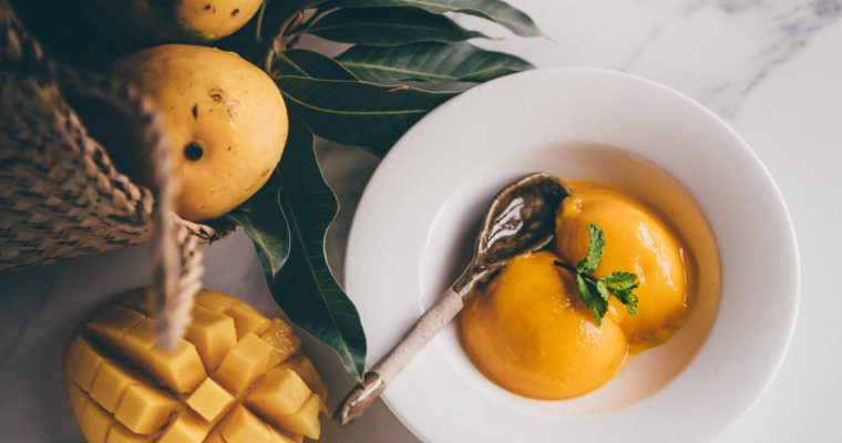 Refreshing Mango Sorbet without an Ice Cream Machine - My Food Story