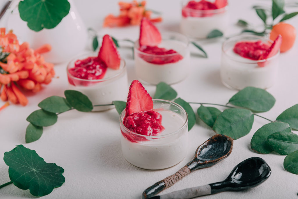 Gluten-free Baked Yogurt With Fresh Strawberry Sauce
