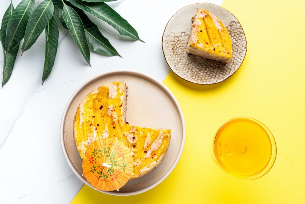 Glutenfree Mango Chilli Upside Down Cake