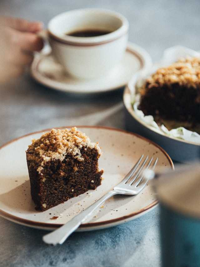Gluten-free Coffee Cake with Streusel Topping | Eggless | Vegetarian ...